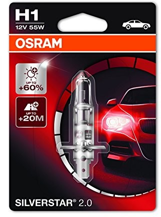 Osram Cool Blue Intense H1, 64150 CBI, 12 V,, Silverstar 2.0, pojedynczy blister 64150SV2-01B