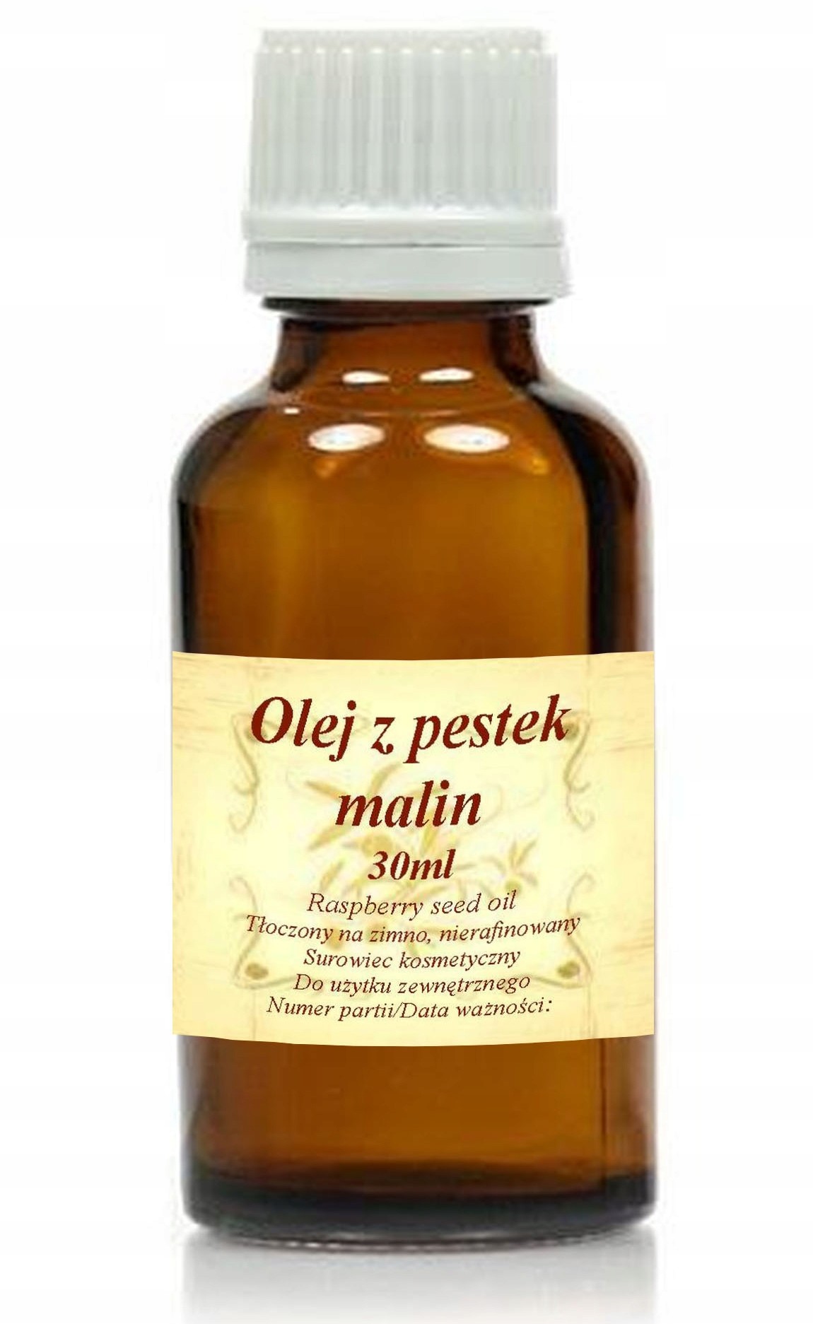 Olej Z Pestek Malin 30ml zimnotłoczony nierafinowa