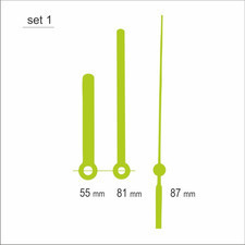 Atrix Komplet wskazówek zegarowych /seledynowe SET1