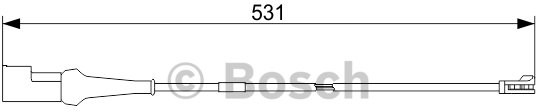 Bosch Zestyk ostrzegawczy zużycia okładzin tył 1 987 473 574