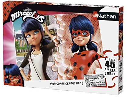 Nathan 86470 Puzzle Miraculous Lady Bug, 45-częściowy 86470