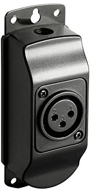 ah Stands AH stands sled1bxlr3 Adam Hall Sled zestaw Sockel für łabędzia szyja oprawy oświetleniowe z 3-POL XLR złącze Czarny SLED1BXLR3