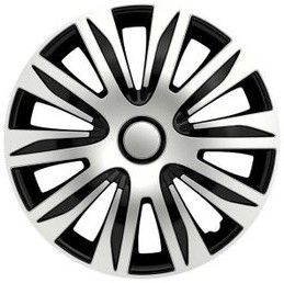 Górecki Gorecki Kołpaki samochodowe 16" Nardo srebrno-czarne komplet 00-2714