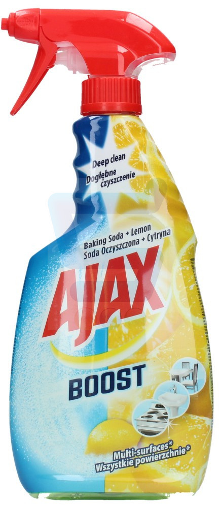 Ajax Boost Płyn do czyszczenia w sprayu Soda Oczyszczona & Cytryna 500 ml