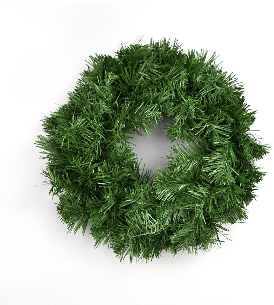 Sztuczny wieniec zielony, 25 cm