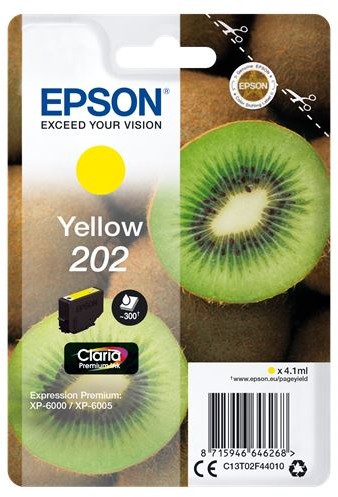 Zdjęcia - Wkład drukujący Epson oryginalny ink / tusz C13T02F44010, 202, yellow, 1x4.1ml 