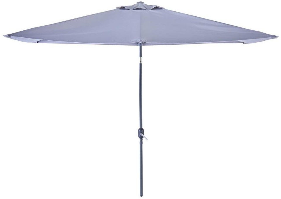NATERIAL Parasol ogrodowy okrągły Arkea 264x240 cm szary Naterial