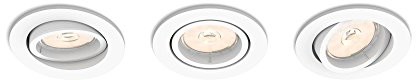 Philips enneper reflektor do zabudowy, 3 sztuki, trzonek GU10, biały, 6.00 x 4.00 x 15.00 cm 5018331PN