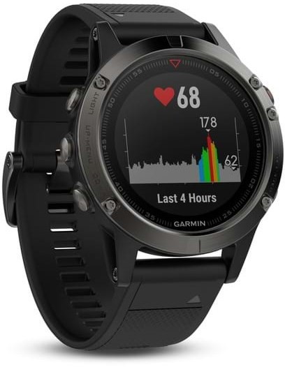Garmin Fenix 5 HR stalowoszary-czarny Zegarek sportowy monitor aktywności 010-01688-00