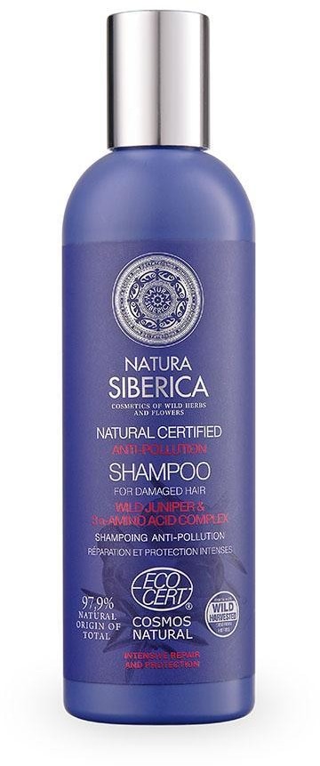 Natura Siberica Pielęgnacja włosów Naturalny szampon do włosów zniszczonych o działaniu oczyszczającym Anti pollution 270 ml