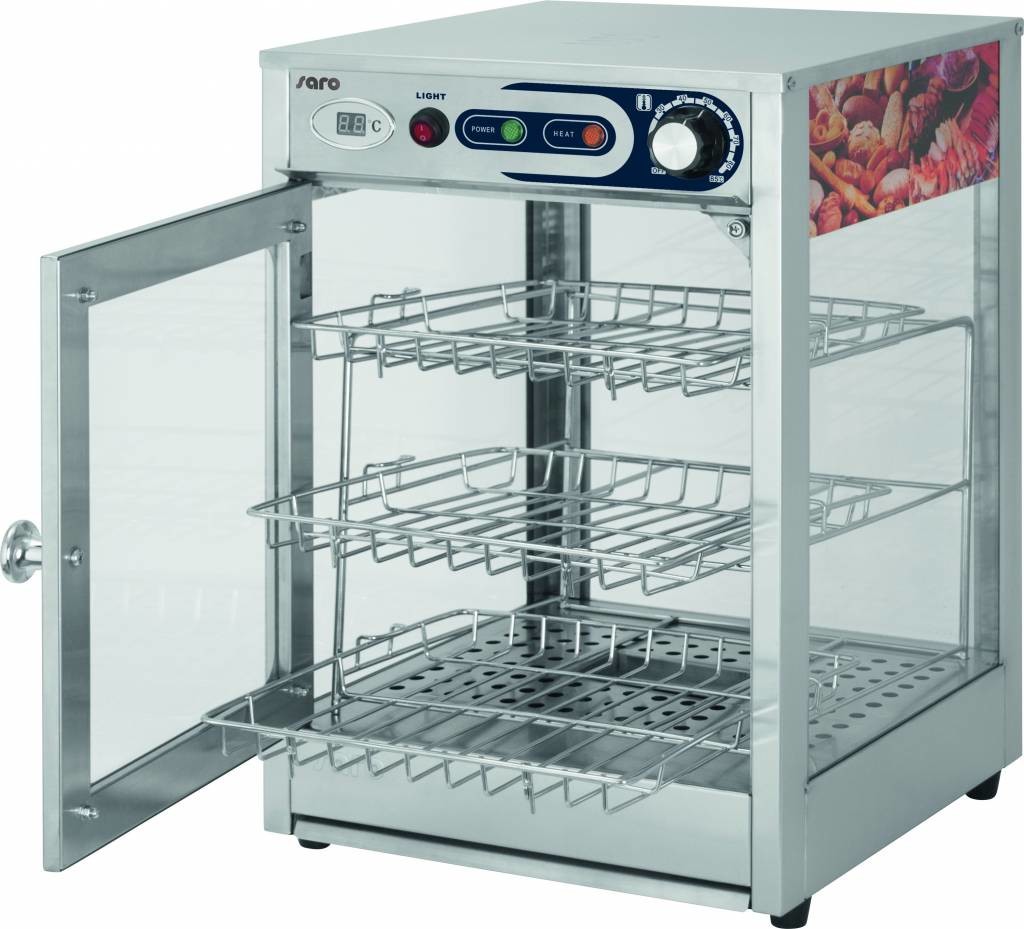 Saro Witryna grzewcza FIONA | +30/+80 °C | 43L | 600W | 230V | 350x350x(H)520mm 443-1075