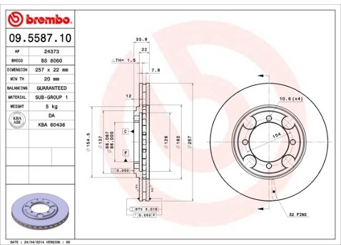 BREMBO 09.5587.10