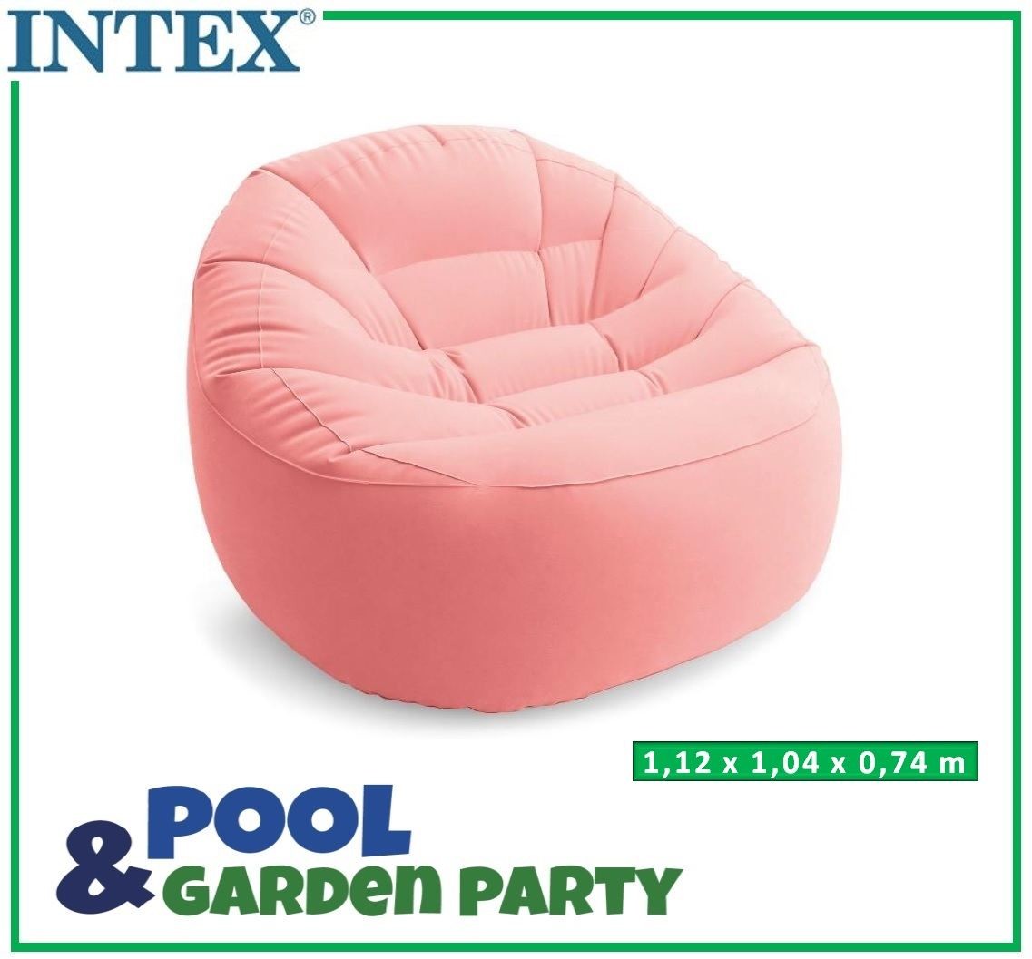 INTEX Pufa / Fotel Dmuchany - Pudrowy Róż 68590-R