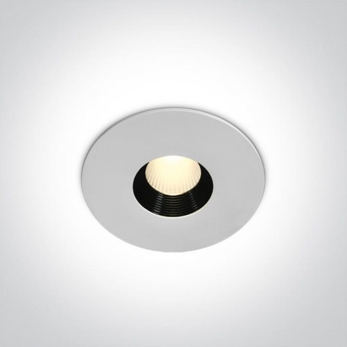 One Light Anarita Biały LED 8W 3000K CRI90 IP54 Oczko sufitowe 10108H/W/W 10108H/W/W