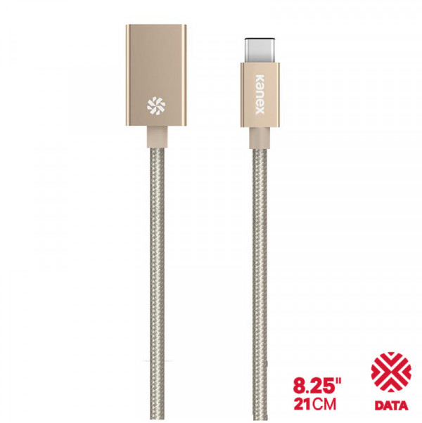 Kanex przejściówka DuraBraid Aluminium z USB-C na USB 3.0 typ A (Gold)