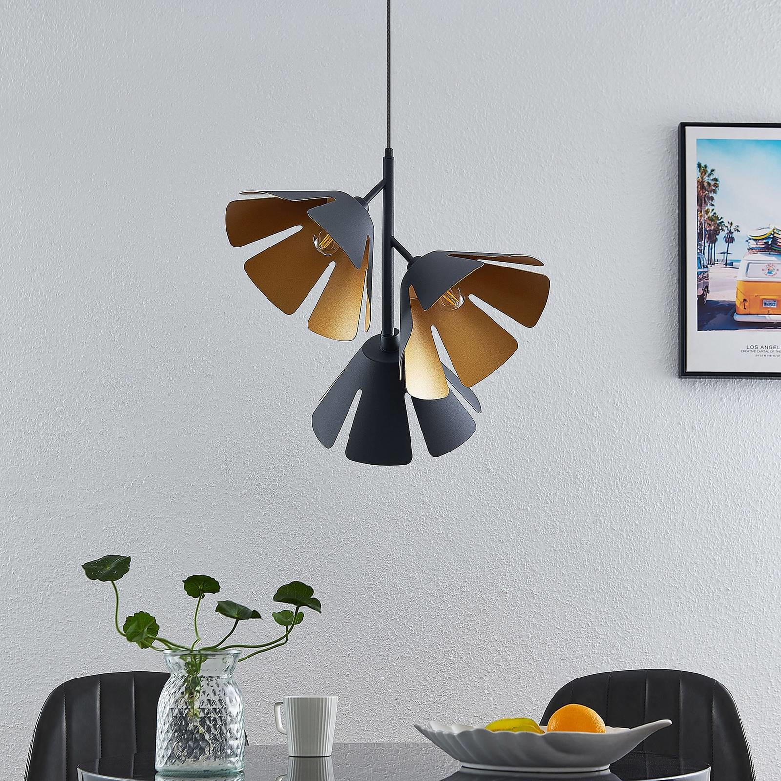Lucande Lucande Jemmily lampa wisząca, 3-punktowa