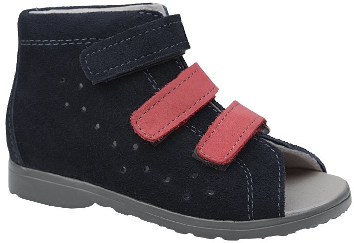 Dawid Sandały Profilaktyczne Ortopedyczne Buty 1043 Granatowe KL-203 21608