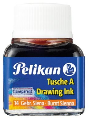 Pelikan A 523 Tusche A, 10 ML, mogą Siena 523014