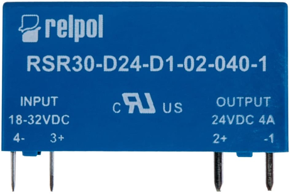 Relpol Przekaźnik półprzewodnikowy 1P 24VDC/2A Ustre= 18-32V DC RSR30-D24-D1-02-040-1 2611997