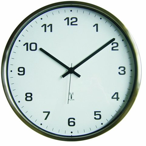 Technoline WT 8900 radiowy zegar ścienny, 33 cm, rama metalowa 4029665089003