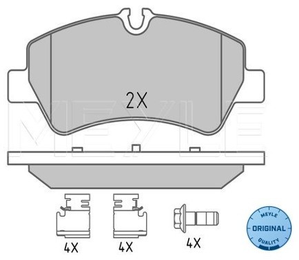 Wulf Gaertner Autoparts Zestaw klocków hamulcowych, hamulce tarczowe Wulf Gaertner Autoparts 025 256 0418