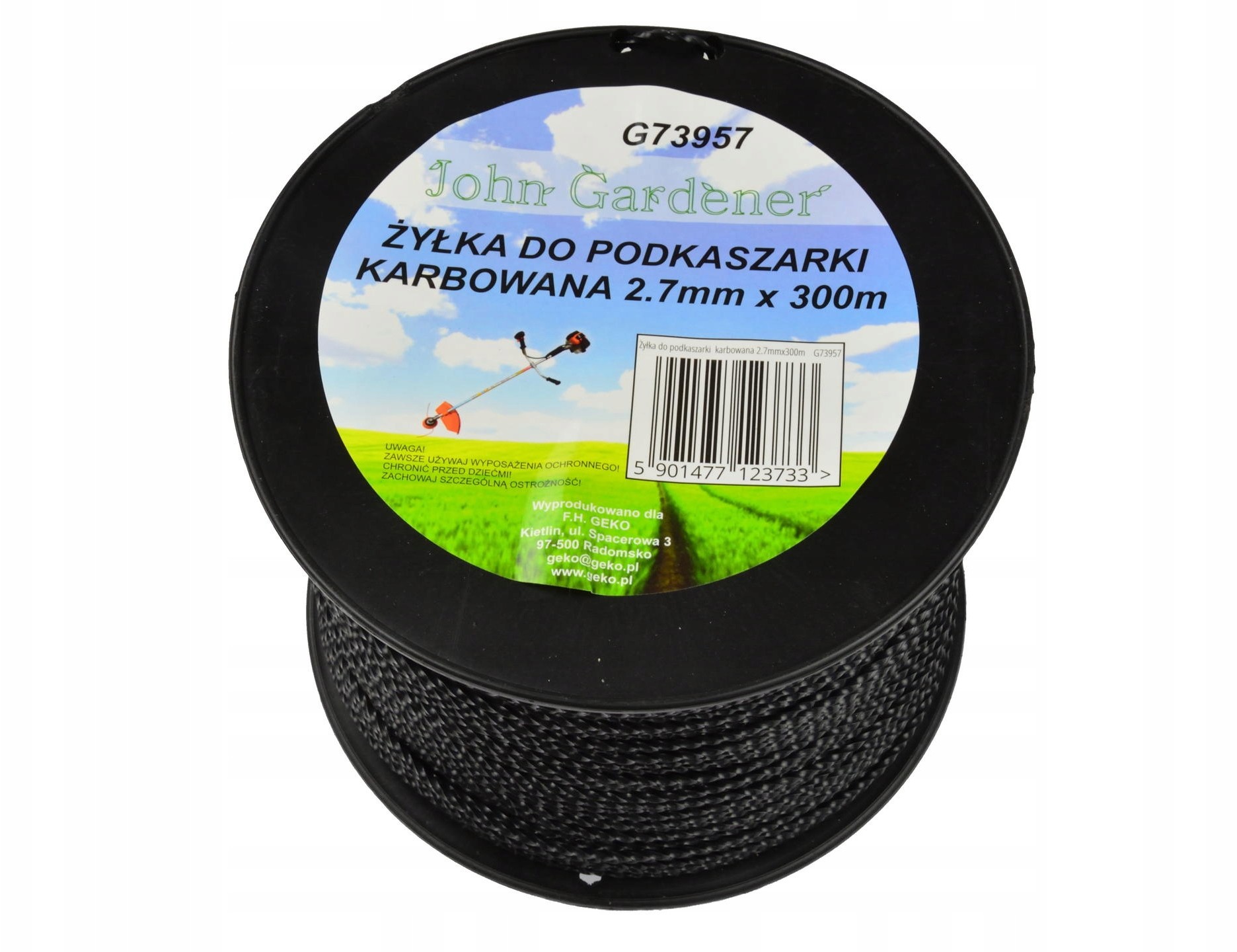 Żyłka do Kosy Podkaszarki karbowana 2,7mm x 300m