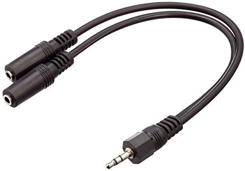 Wentronic Kabel audio wideo 0,2 m 3,5 MM Stereo St. > 2 X 3,5 MM Stereo kuppl. 1 szt. czarny 50464