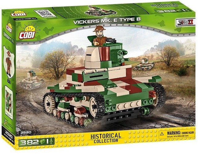 Cobi Historical Collection Vickers Mk. E Type B - brytyjski czołg lekki  2520