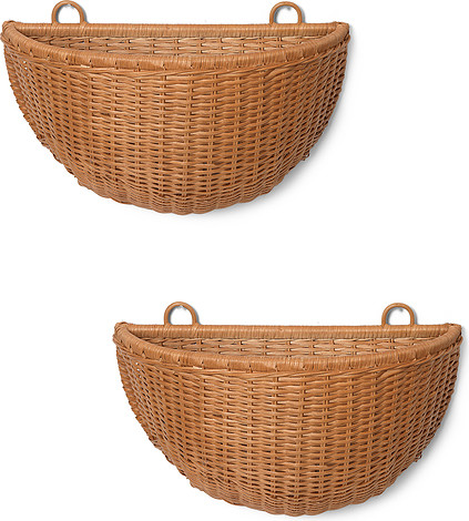 Ferm Living Półki ścienne rattanowe 2 szt. 1104265490