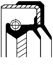 CORTECO Pierżcień uszczelniający wału, różnicowy 01026326B