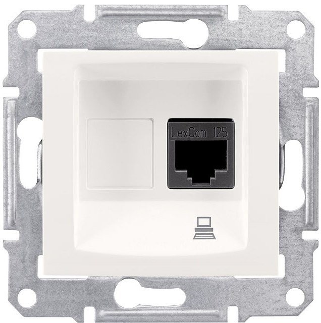 Schneider Electric Schneider Sedna kremowy gniazdo komputerowe 1 SDN4300123