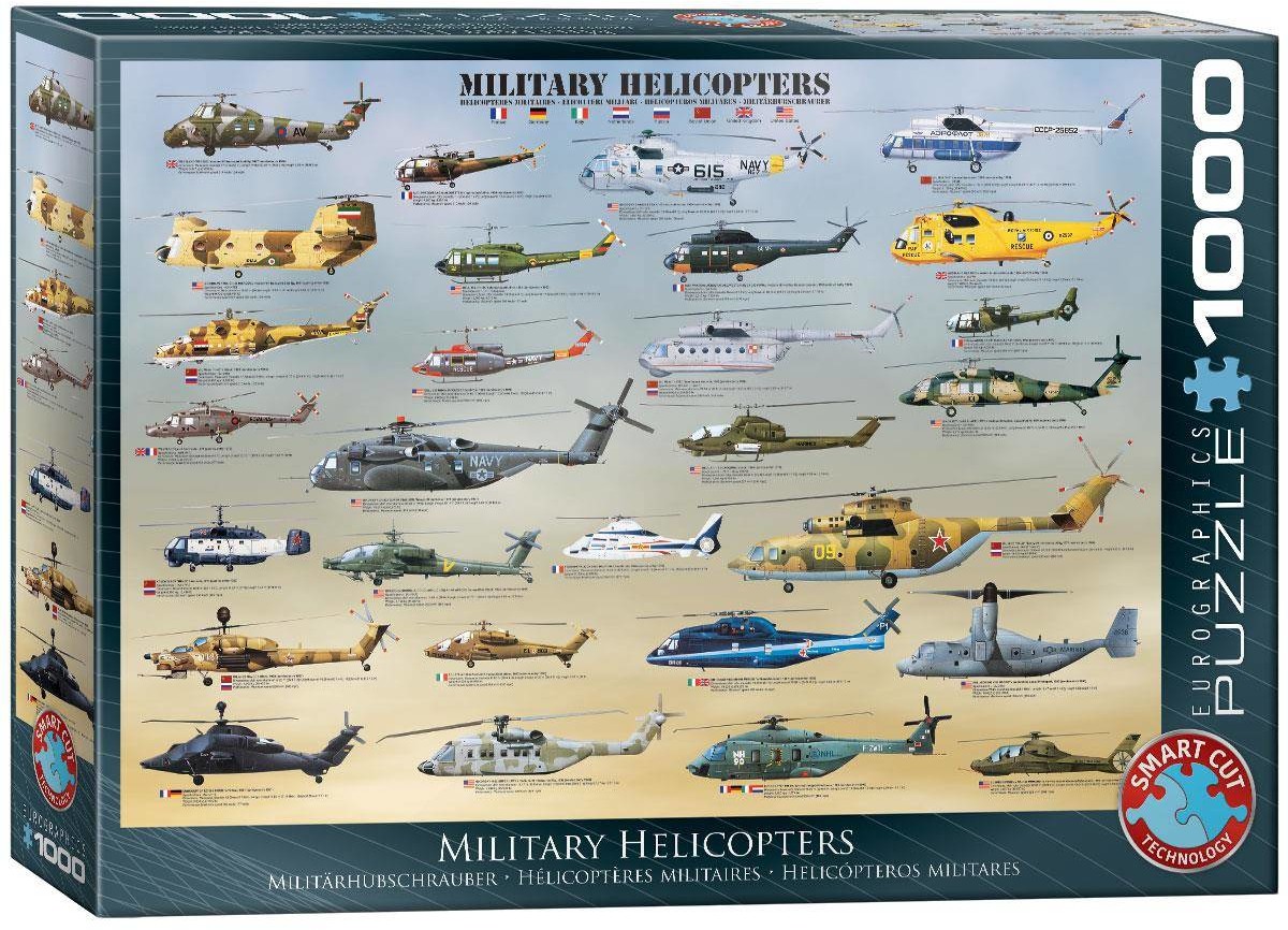 Eurographics Puzzle 1000 Military Helicopters 6000-0088 -