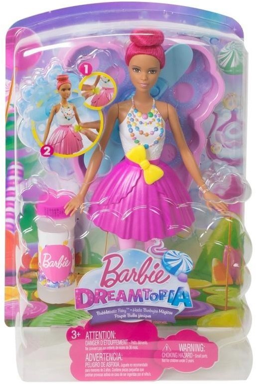 Mattel BARBIE BĽBELKOWA WRÓŻKA BAŃKI JASNO RÓŻOWA DVM95