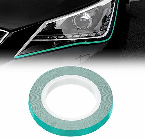 4R Quattroerre.it 4R Quattroerre.it 10802 samoprzylepna taśma dekoracyjna do reflektorów samochodowych, zielona, 7 mm x 3 m, Verde Petronas 10802