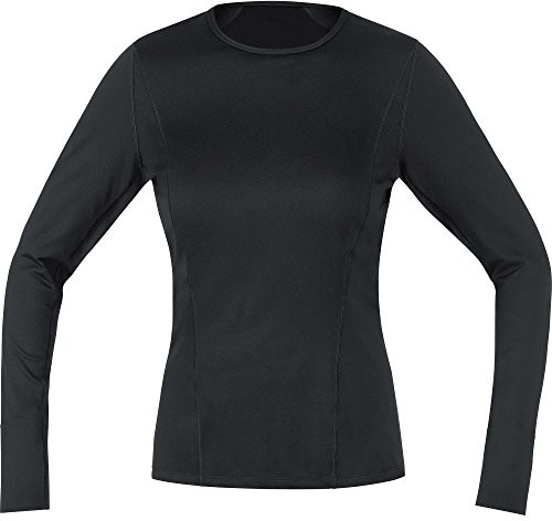 Gore Wear oddychająca damska koszulka z długim rękawem w obszarze granatowo-T-Shirt, Gore M Women Base Layer Long Sleeve,,,,, 100015, czarny, 34 100015990002