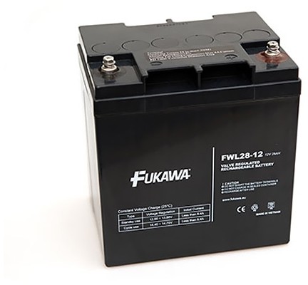 Fukawa FUKAWA FWL 28-12 - Akumulator ołowiowy 12V/28Ah/závit M5
