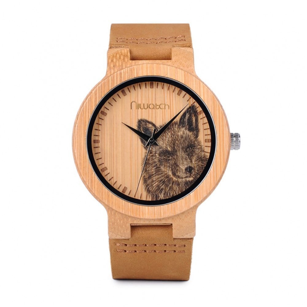 Niwatch Zegarek drewniany NATURE - FOX ni2002