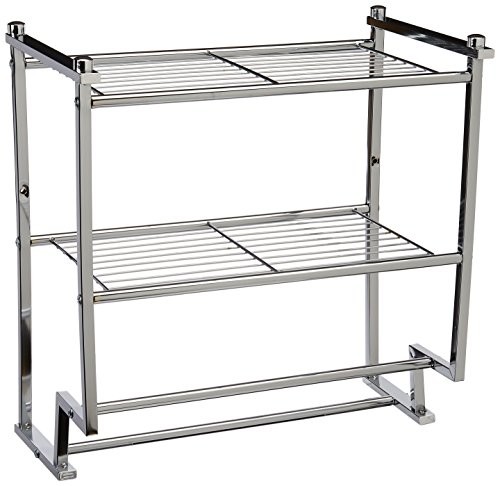 Organize It All Organize IT All Metro 2 Tier Wall Mounting Rack with Towel barów (16988) by Organize IT All (English Manual) 16988W