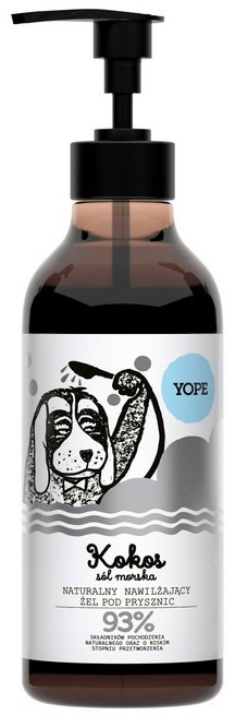 YOPE Naturalny Żel pod prysznic Kokos i Sól Morska 97% 400ml 800-084531