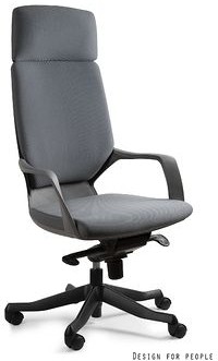 Unique Fotel biurowy APOLLO czarny/szary (W-909B-BL417)