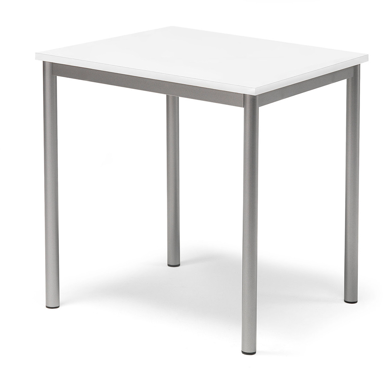 AJ Produkty Table Bors 700x600h.720 mm. Frame silver, tabletop white HPL