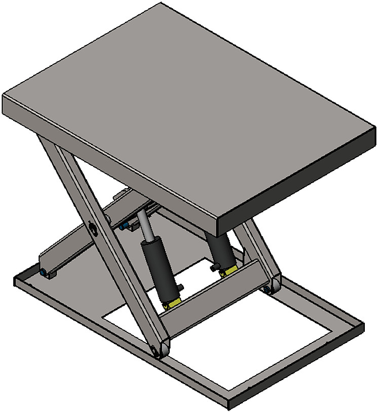 018 01860193 Podnośnik podest nożycowy cylindry malowane specjalną farbą udźwig 2000 kg wymiary 1400x1100mm skok 900mm moc 1,1kW) 60193-uniw