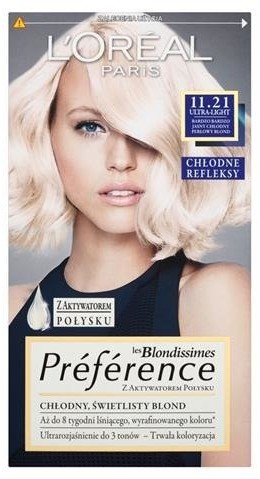 Loreal L'Oreal Paris Preference farba do włosów 11.21 Ultra-Light 66938-uniw