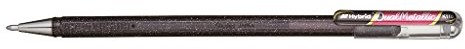 Pentel ink roller 12 Metallic z żelem Iris przerzutowy 1 MM Czarny/czerwony metalik K110-DAX
