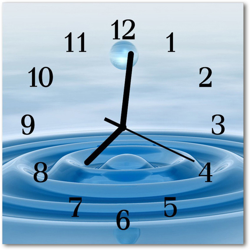 tulup pl Zegar ścienny kwadrat Woda 30x30cm