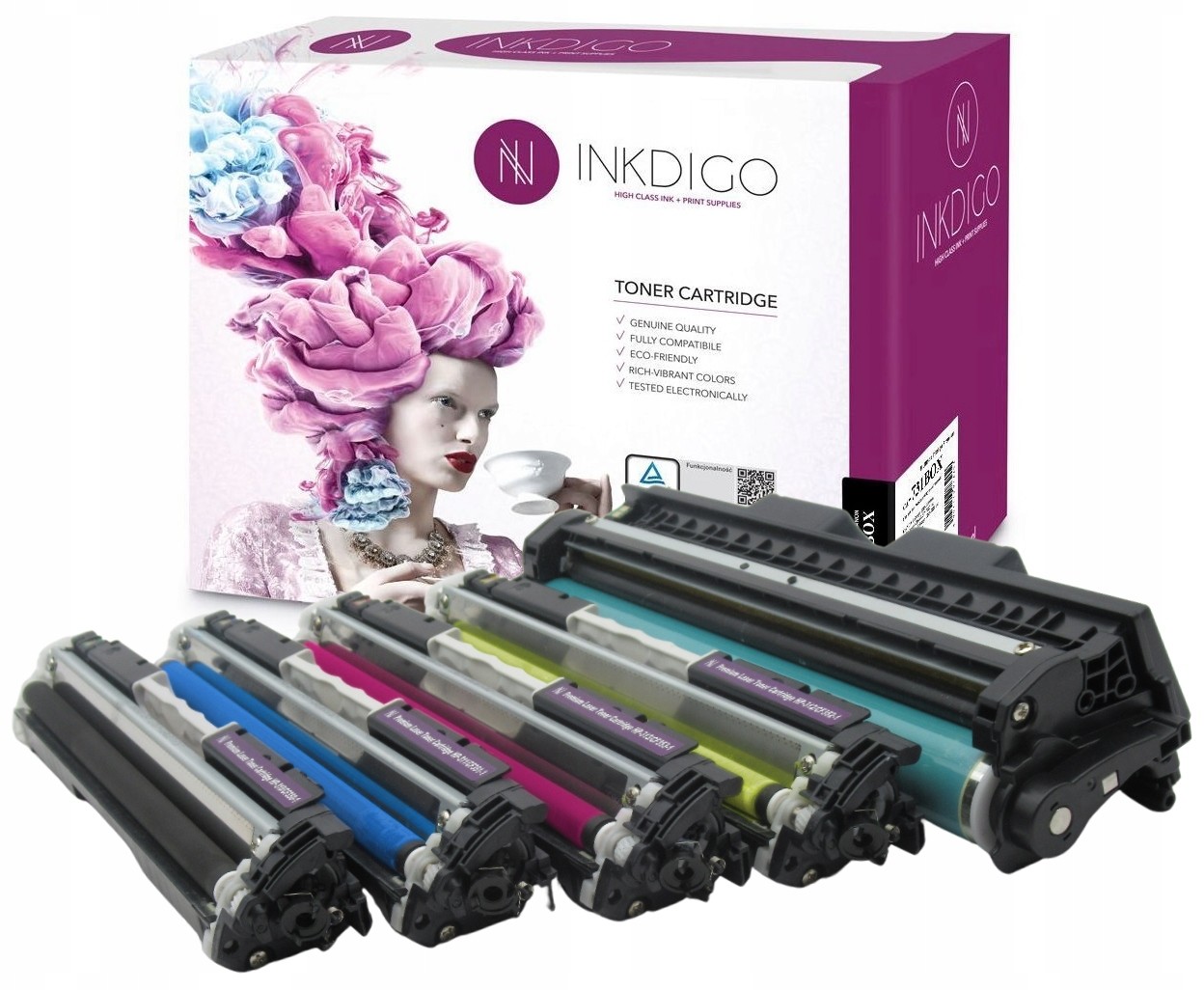 Toner + Bęben Canon CRG729 LBP7010C LBP7018C Cmyk
