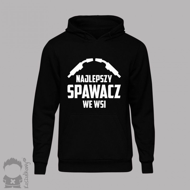 Koszulkowy Najlepszy spawacz we wsi - męska bluza z nadrukiem