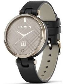 Garmin Lily Classic Cream Gold/Black Leather Band 010-02384-B1