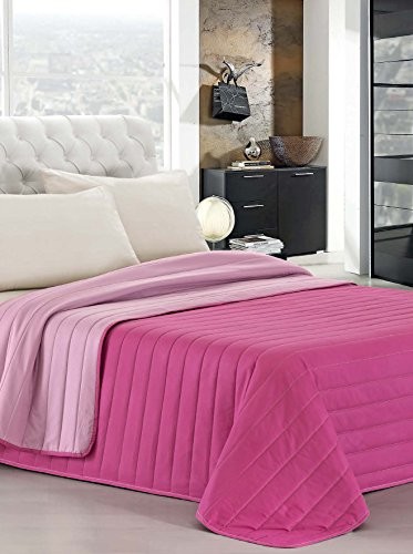 Elegant Italian Bed Linen koc dzienny lato, 170 x 270 cm TR52_Lilla/Fuxia-Singolo 170x270