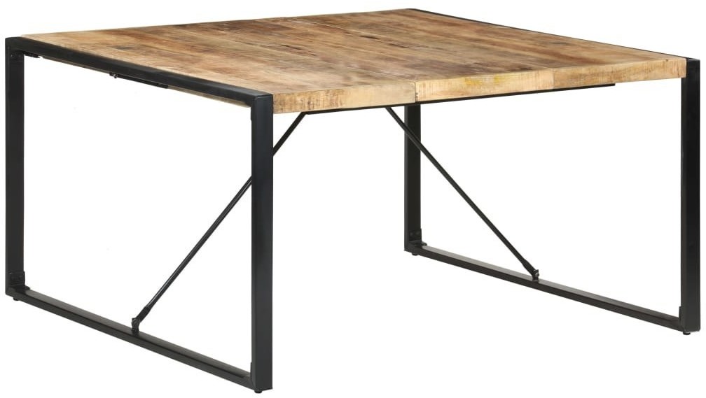 vidaXL Lumarko Stół jadalniany, 140 x 140 x 75 cm, surowe drewno mango 321575